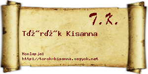 Török Kisanna névjegykártya